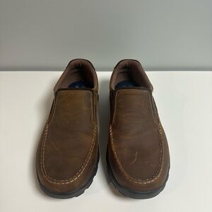 Skechers Men's brown Leather Slip-On Loafers